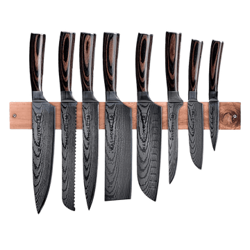 Washoku 8pcs Knifeset and Wooden Strip