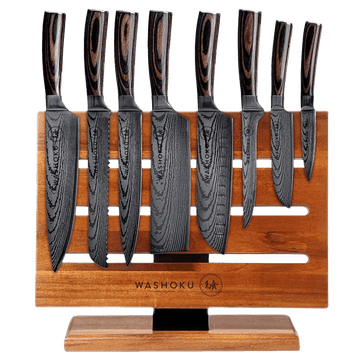 Washoku 8pcs Knifeset and Knifeblock Pro